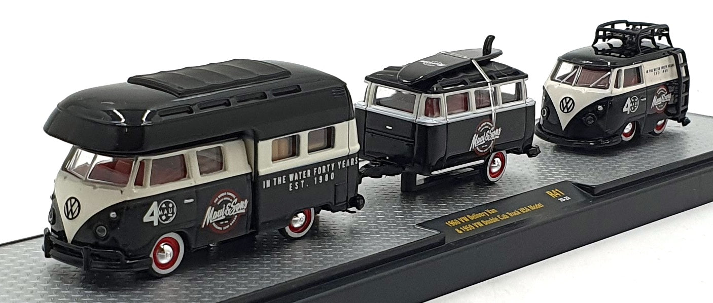 Castline M2 Machines 1/64 Scale R41 '60 VW Van/'59 Double Cab Truck USA Model