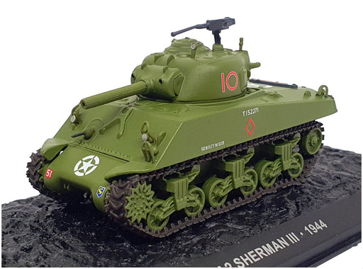 Atlas Editions 1/72 Scale 4660 - M4A2 Sherman III Tank - Green