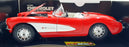 Burago 1/18 Scale Diecast 3024 - 1957 Chevrolet Corvette - Red/White