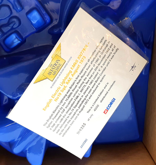 Corgi 1/72 Scale AA32302 English Electric Lightning F.MkII XN779/X 19 Sq RAF '73