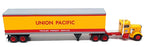 Brekina 1/87 Scale 85765 - Peterbilt 281 Truck & Trailer Union Pacific - Yellow