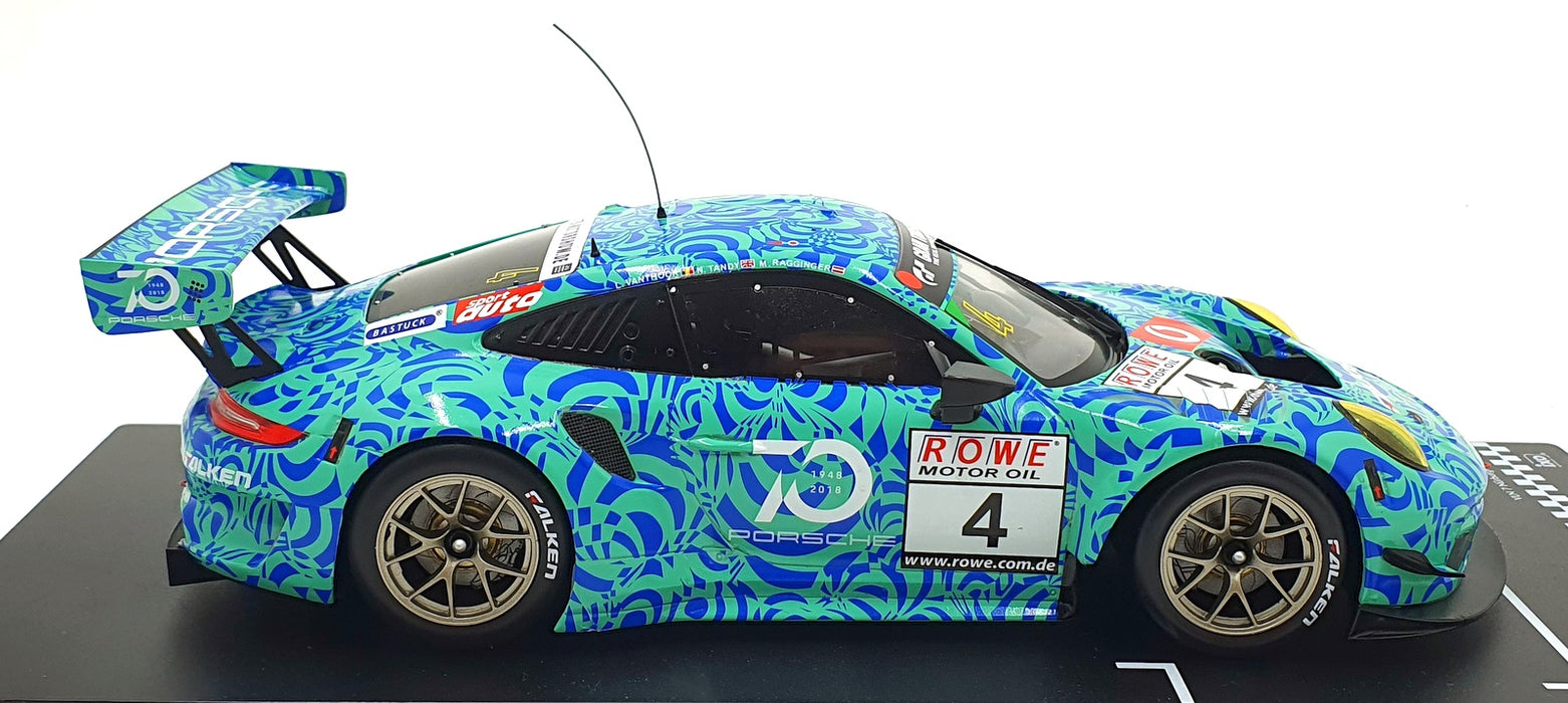 IXO 1/18 Scale Diecast LEGT18034 - Porsche 911 GT3 R VLN 7 Nurburgring 2018 #4