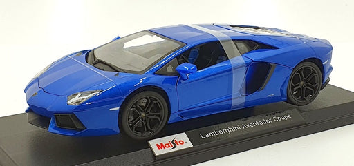 Maisto 1/18 Scale Diecast 46629 - Lamborghini Aventador Coupe - Blue