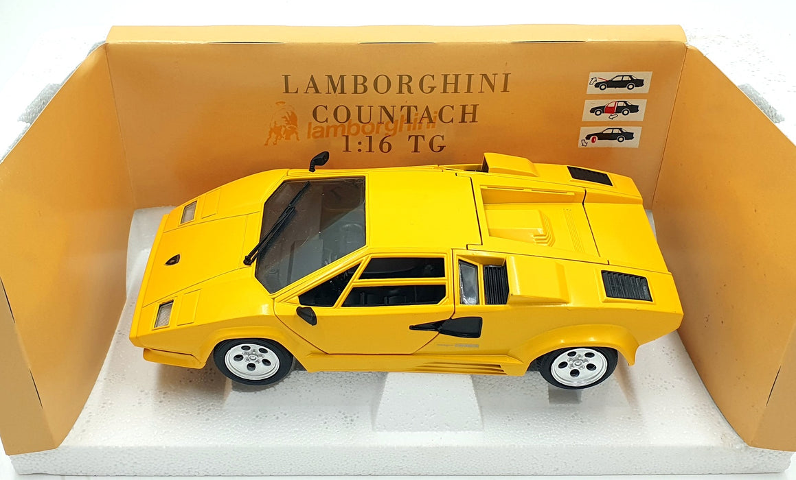 Polistil 1/16 Scale Diecast 016748 - Lamborghini Countach - Yellow