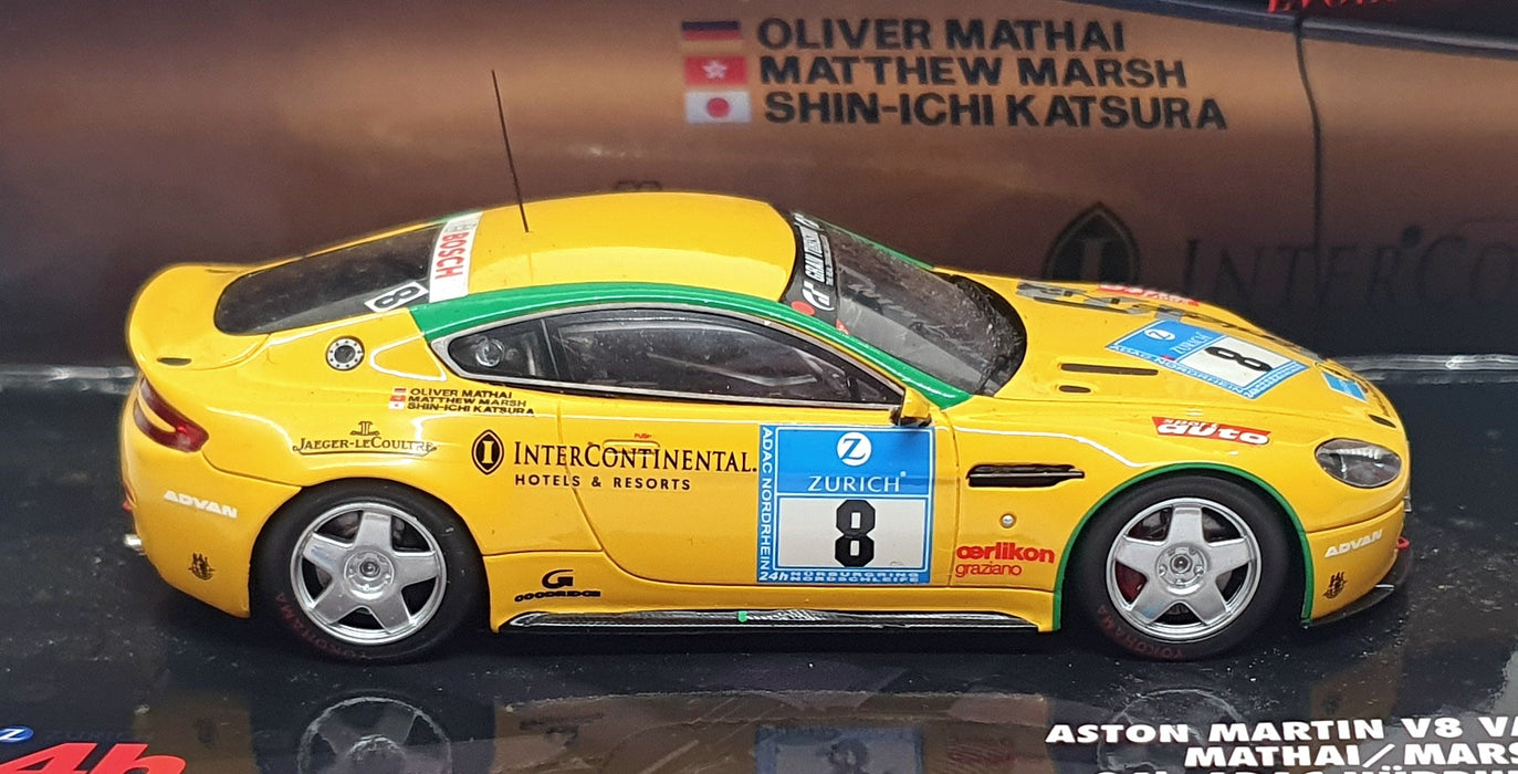 Minichamps 1/43 Scale 437 081308 - Aston Martin V8 Vantage #8 Nurburgring 2008
