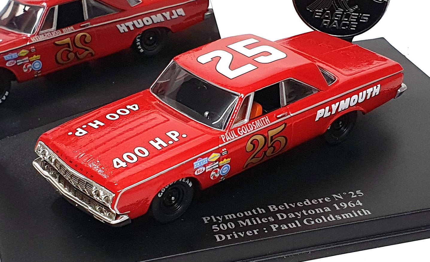 Eagle Collectibles 1/43 Scale 1456 - Plymouth Belvedere #25 500m Daytona 1964