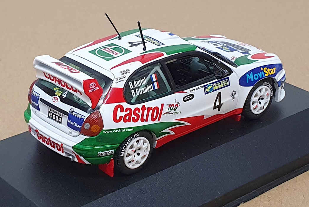 Skid 1/43 Scale SKW99011 - Toyota Corolla WRC #4 Winner China Rally 1999