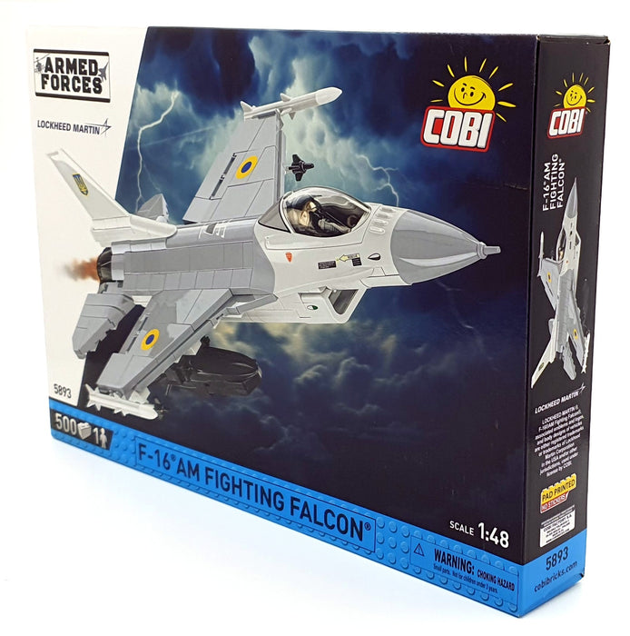 Cobi Bricks 1/48 Scale 5893 - F-16 AM Fighting Falcon Aircraft - Ukrainian