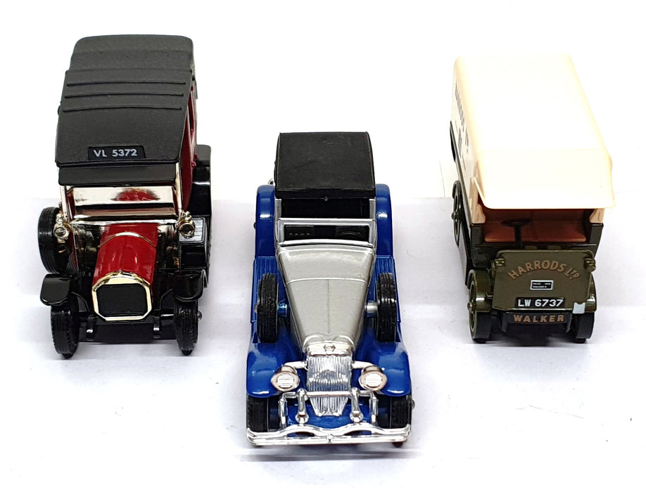 Matchbox Diecast 3 Piece Gift Set MB033P - Duesenberg Car Unic Taxi & Walker Van