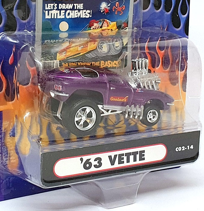 Muscle Machines 1/64 Scale 71171 C02-14 - 1963 Chevrolet Corvette - Purple