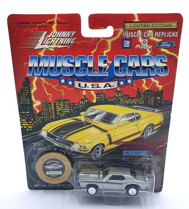 Johnny Lightning 1/64 Scale 200-210 - Muscle Cars 1969 Mercury Eliminator Silver