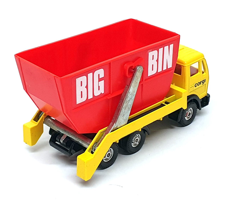 Corgi 14cm Long Original Diecast 1119 - Mercedes Loadlugger Truck - Yellow/Red