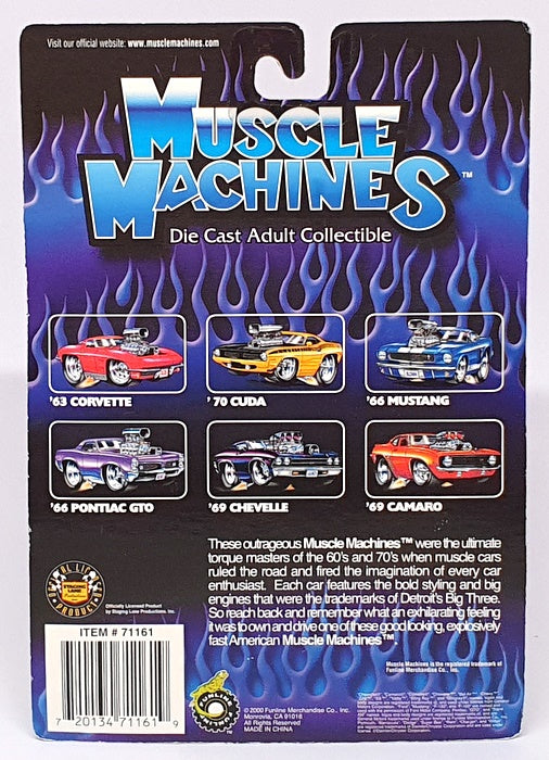 Muscle Machines 1/64 Scale 71161 02-76 - 1967 Chevrolet Nova - Stars & Stripes