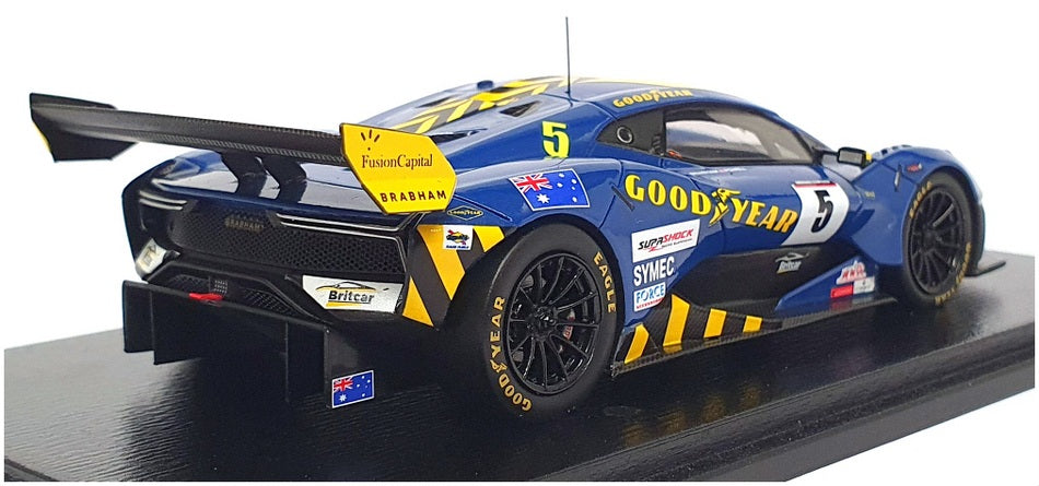 Spark Model 1/43 Scale S8110 - Brabham BT62 Goodyear #5 - Blue/Yellow