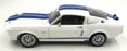 KK Scale 1/12 Scale KKDC120172 - 1967 Ford Mustang Shelby GT500 - White/Blue
