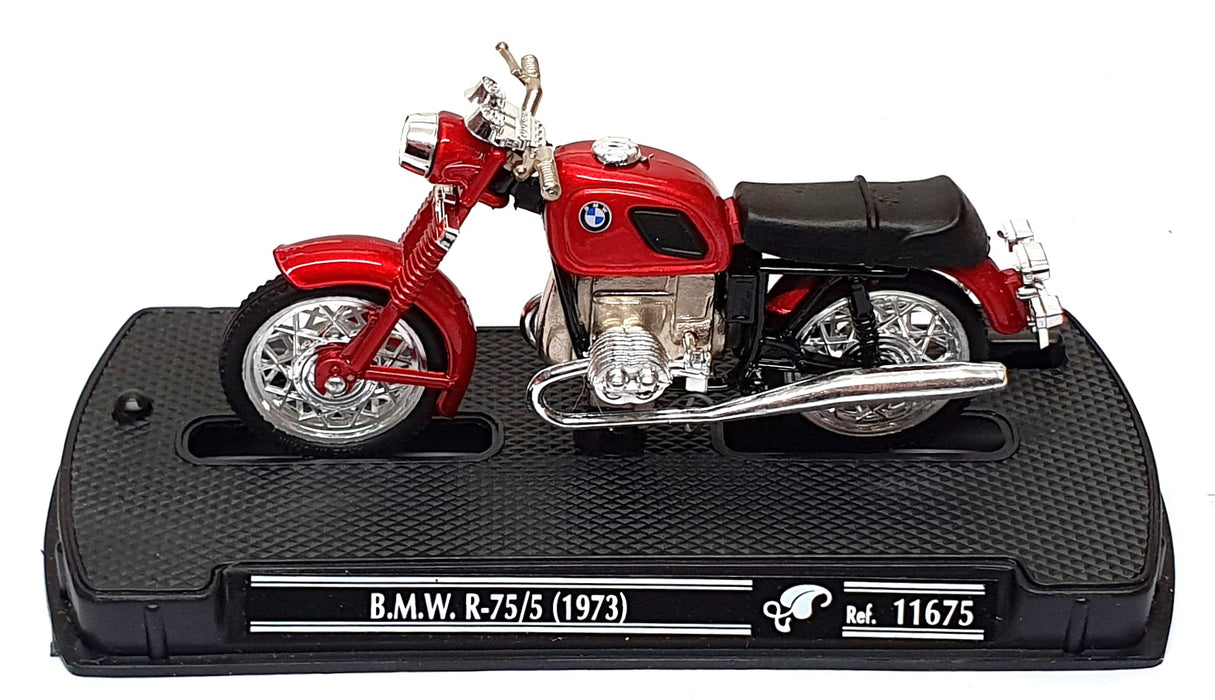 Guiloy 1/24 Scale 11675 - 1973 BMW R-75/5 Motorbike - Red