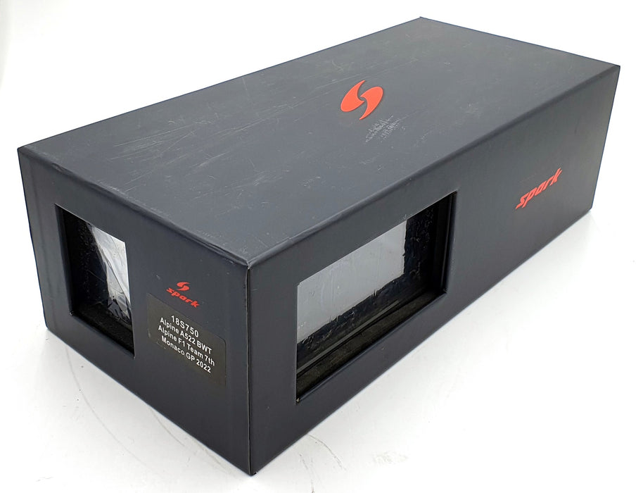 Spark 1/18 Scale 18S750 - Alpine A522 BWT F1 2022 Monaco #14 Alonso