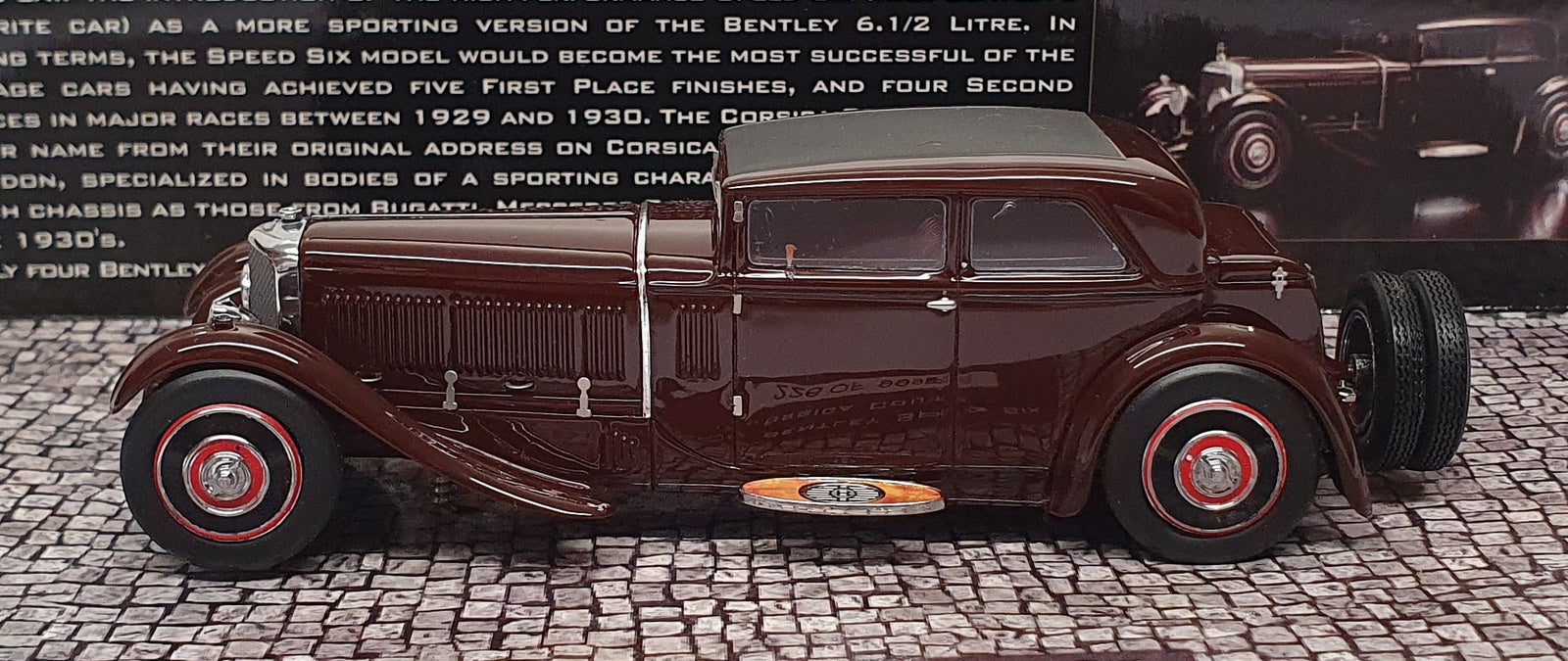 Minichamps 1/43 Scale 437 139420 - 1930 Bentley Speed Six Corsica Coupe - Brown