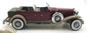 Franklin Mint 1/24 Scale 51225C - 1930 Duesenberg J Derham Tourster - Red/Beige