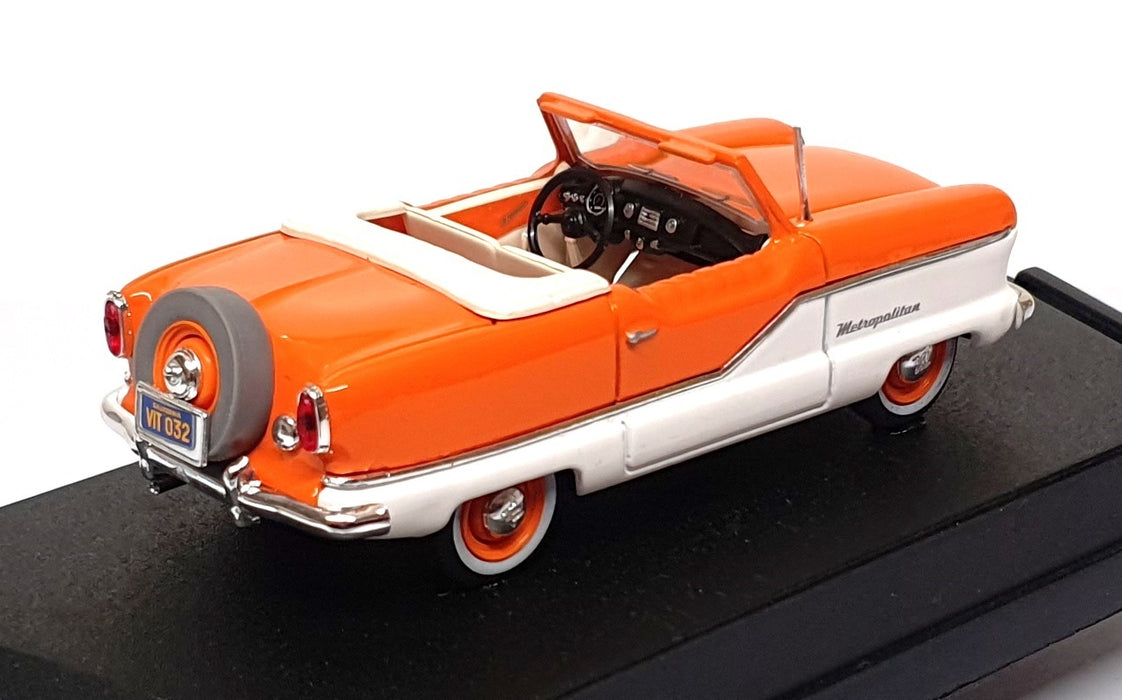 Vitesse 1/43 Scale 032 - 1959 Nash Metropolitan Conv - Orange/White