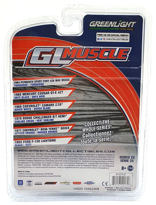 Greenlight 1/64 Scale 13270-E - 1971 Chevrolet Nova Yenko Deuce - Red