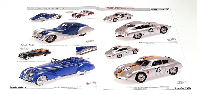 Minichamps Resin 1 2015 - A4 Fully Illustrated Colour Catalogue 23 Pages