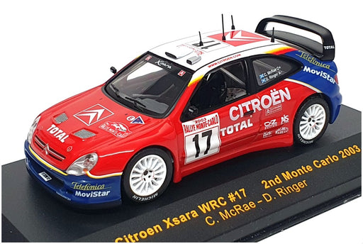 Ixo 1/43 Scale RAM107 - Citroen Xsara WRC #17 2nd Monte Carlo 2003