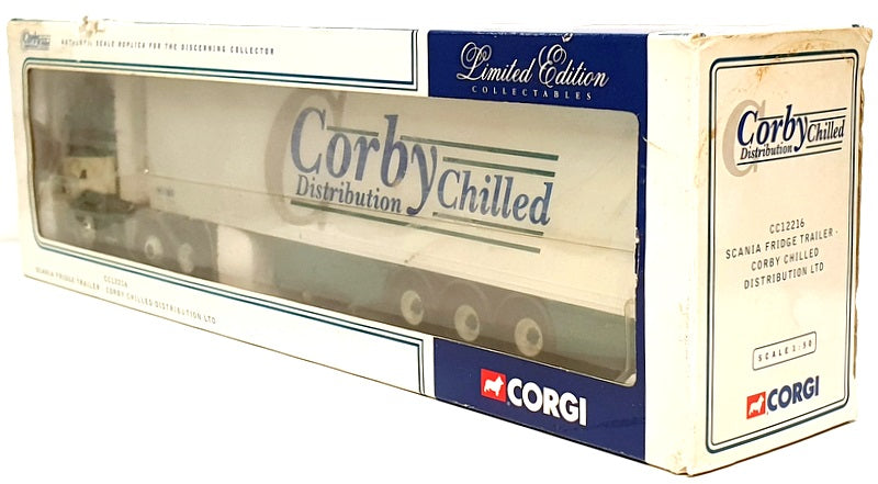 Corgi 1/50 Scale CC12216 - Scania Fridge Trailer (Corby Chilled Distribution)