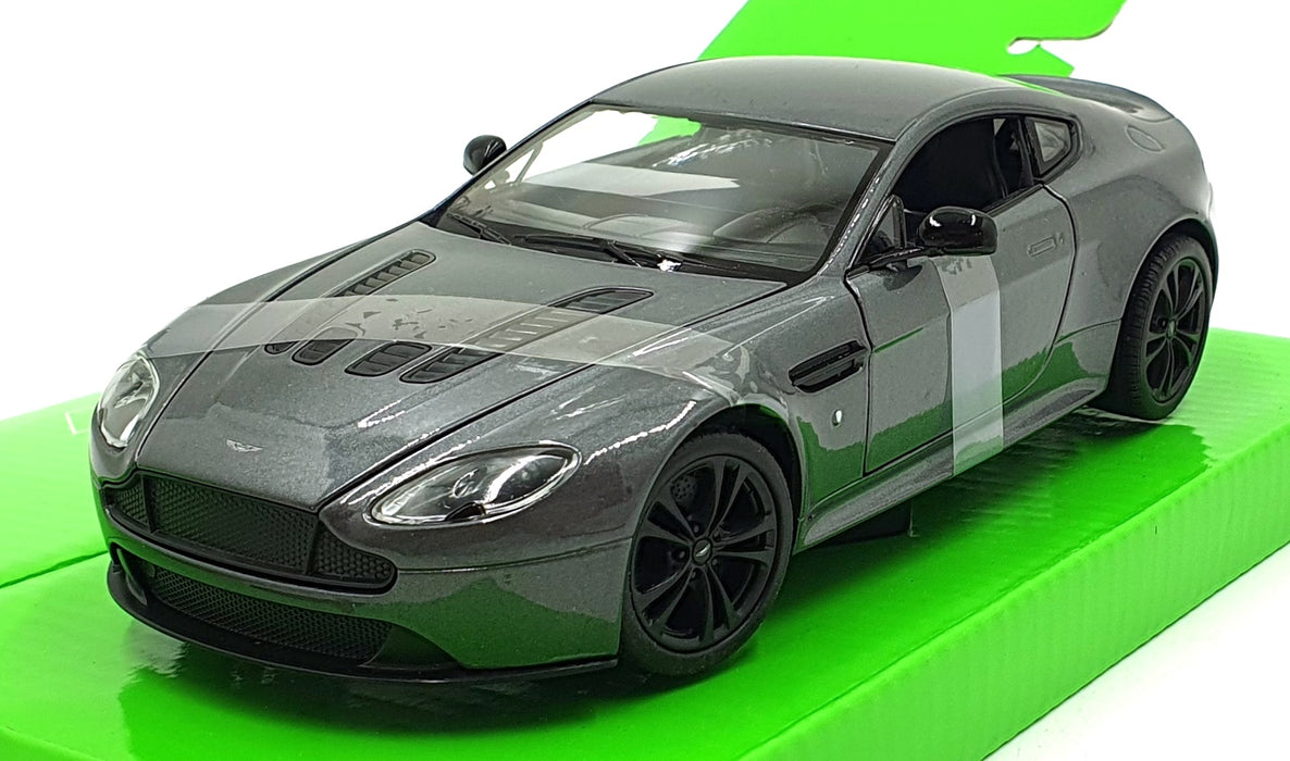 Welly NEX 1/24 Scale Diecast 24129W-SG - Aston Martin Vantage - Met. Grey