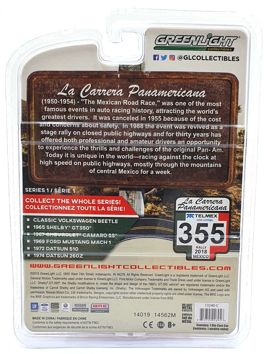 Greenlight 1/64 Scale 13240-C - 1967 Chevrolet Camaro SS #355 - Grey