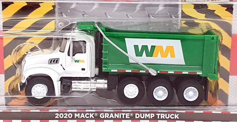 Greenlight 1/64 Scale 45120-B - 2020 Mack Granite Dump Truck - White/Green