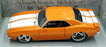 Jada 1/18 Scale Diecast 90310 - 1968 Chevrolet Camaro - Orange/White