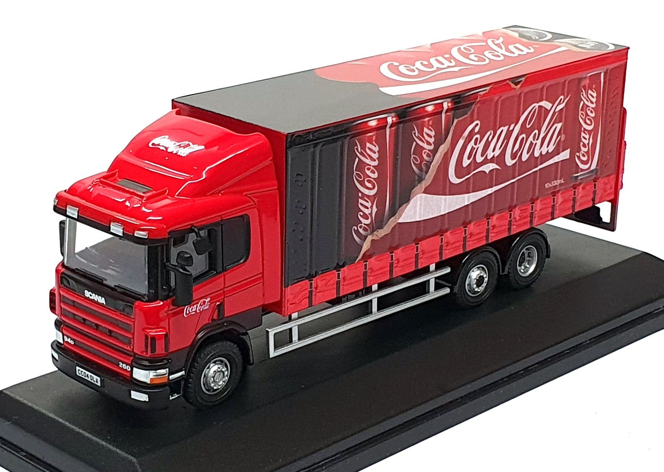 Oxford Diecast 1/76 Scale 76S94004CC - Scania 94D 6W Curtainside - Coca-Cola