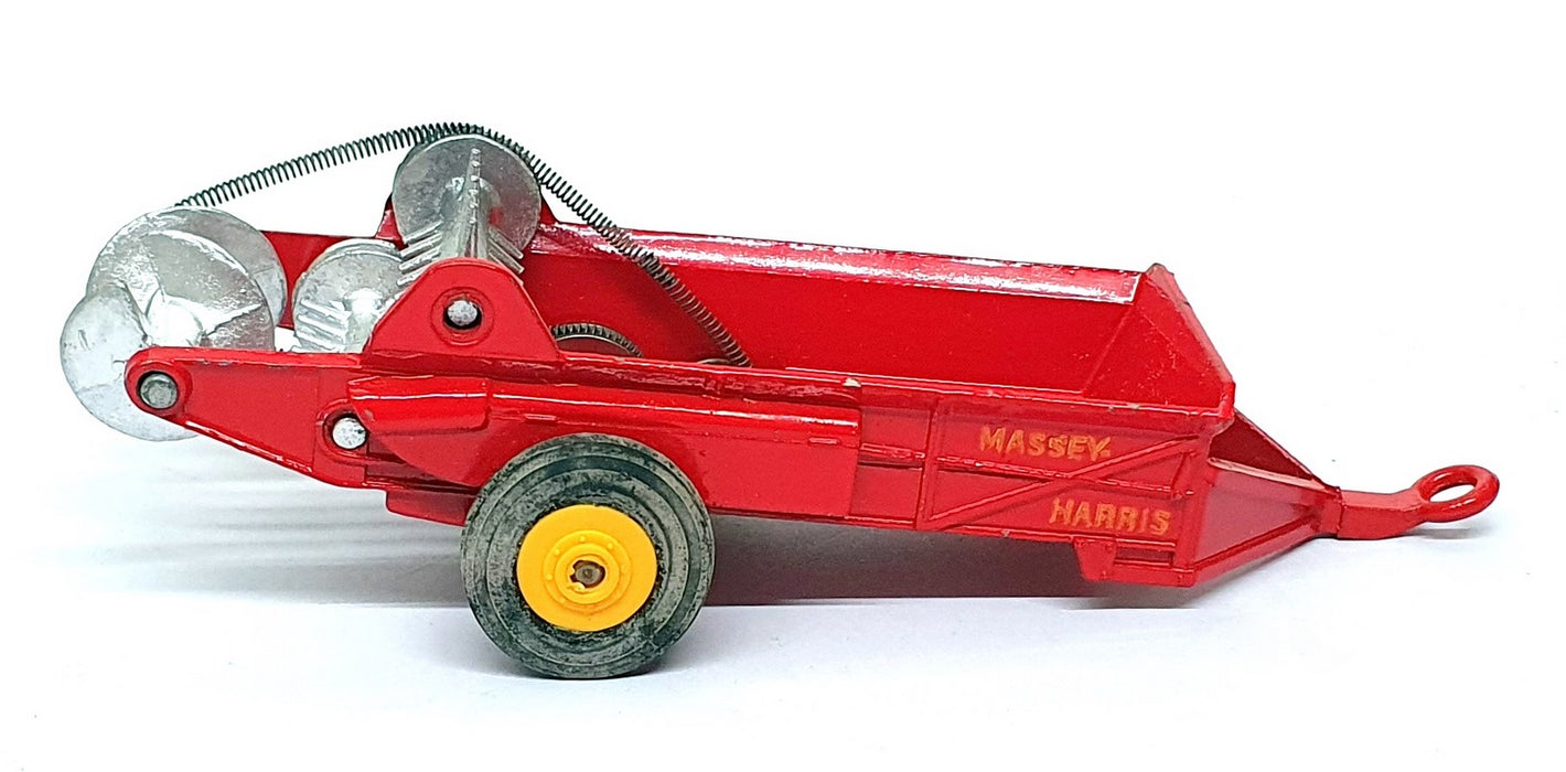 Dinky Toys Original Diecast 321 - Massey Harris Manure Spreader - Red