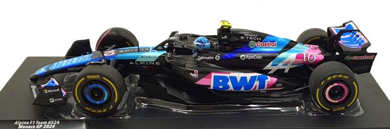 Solido 1/18 Scale S1814002 - Alpine F1 Team A524 #10 Monaco GP 2024