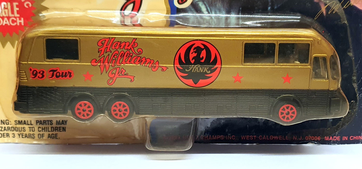 Road Champs 15cm Long 5920 - Eagle Coach Hank Williams '93 Tour Bus - Gold