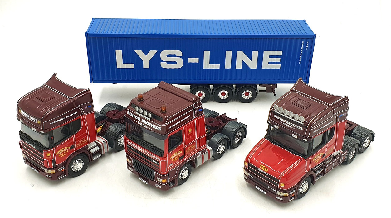 Corgi 1/50 Scale CC99173 - Scania T Topline, Scania Topline & DAF XF  Benton
