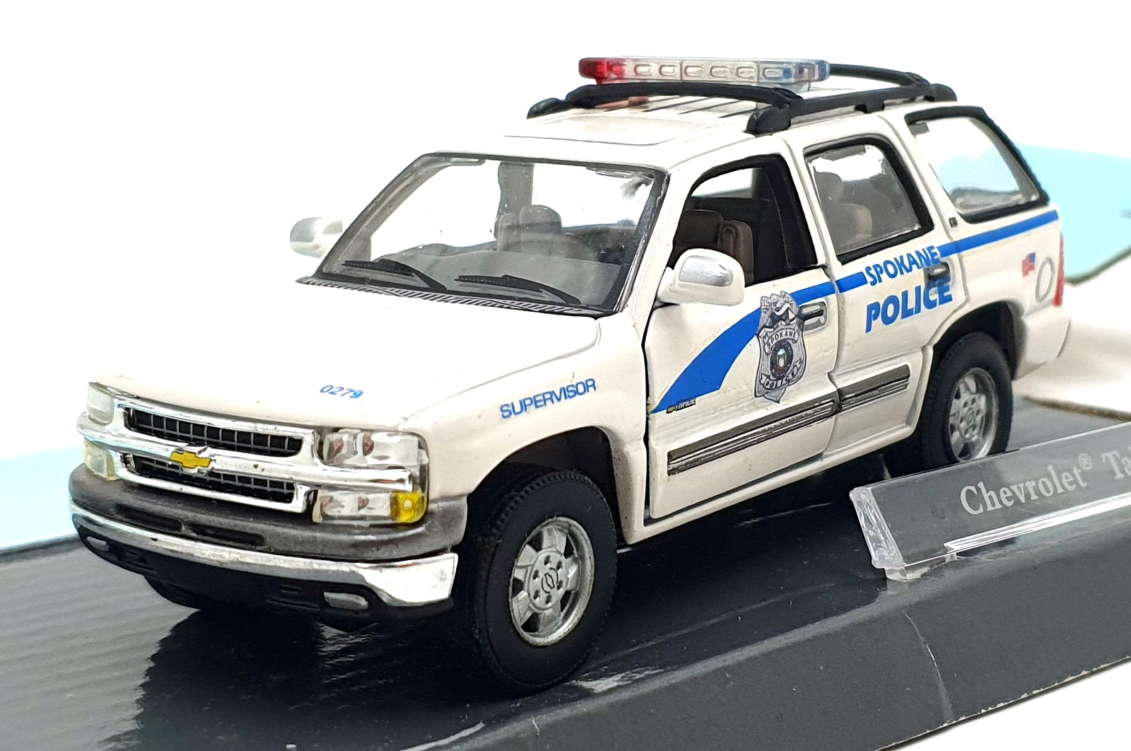 Cararama 1/43 Scale 43001 - Chevrolet Tahoe Police Car - White