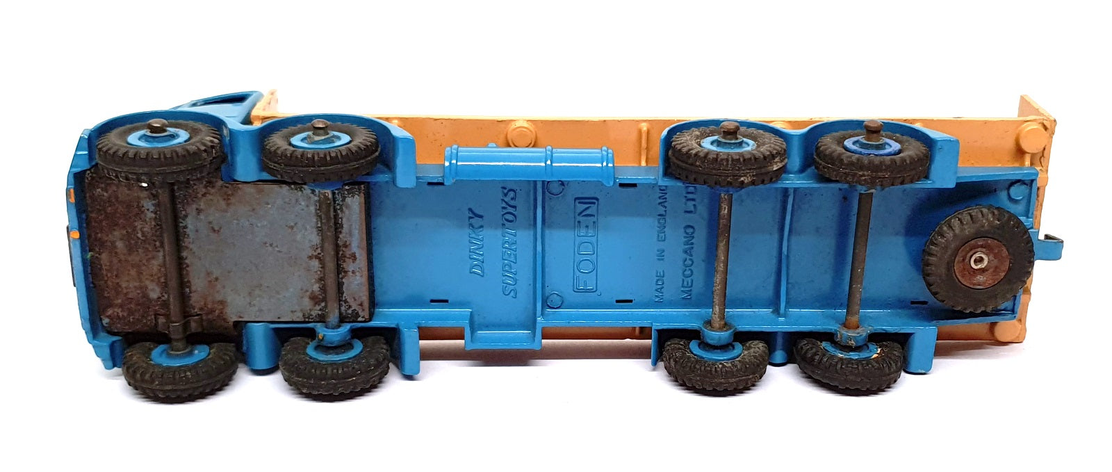 Dinky Supertoys Original 903 - Foden Flat Truck With Tailboard - Blue/Beige