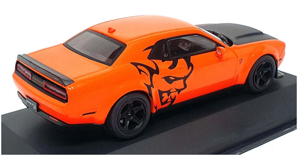 Solido 1/43 Scale S4310306 Dodge Challenger SRT Demon V8 6.2L 2018 Orange/Black