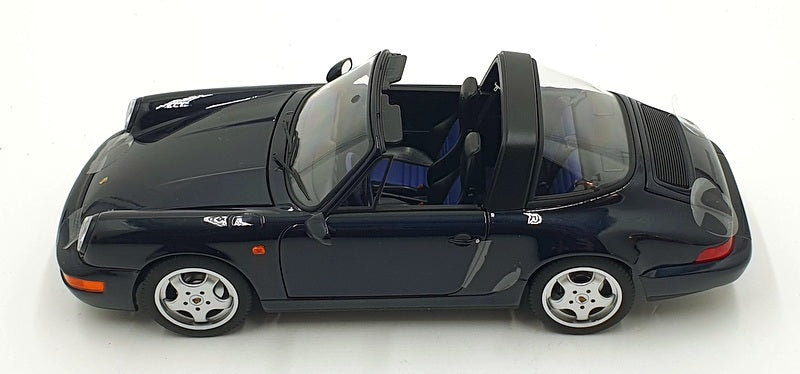 Norev 1/18 Scale Diecast 187340 - 1991 Porsche 911 Carrera 4 Targa Blue Metallic