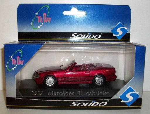 Solido 1/43 Scale - 1517 Mercedes Benz SL Cabriolet red