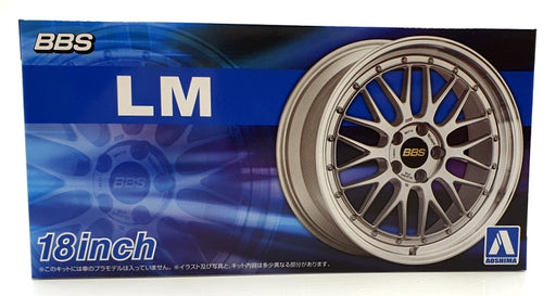 Aoshima 1/24 Scale 06942 - BBS LM Wheel 18inch Wheels & Tyres Set #111