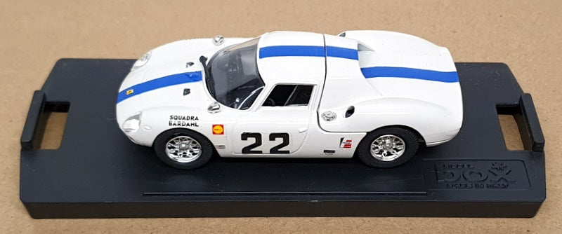Best Model 1/43 Scale 9011 - Ferrari 275 LM #22 Monza 1966 - White/Blue Stripe