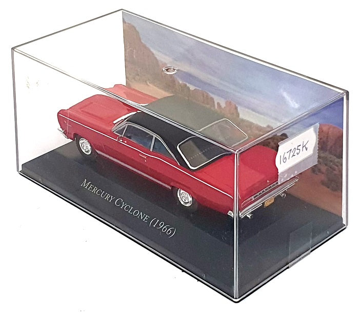 Altaya 1/43 Scale Diecast 16725K - 1966 Mercury Cyclone - Red/Black Roof