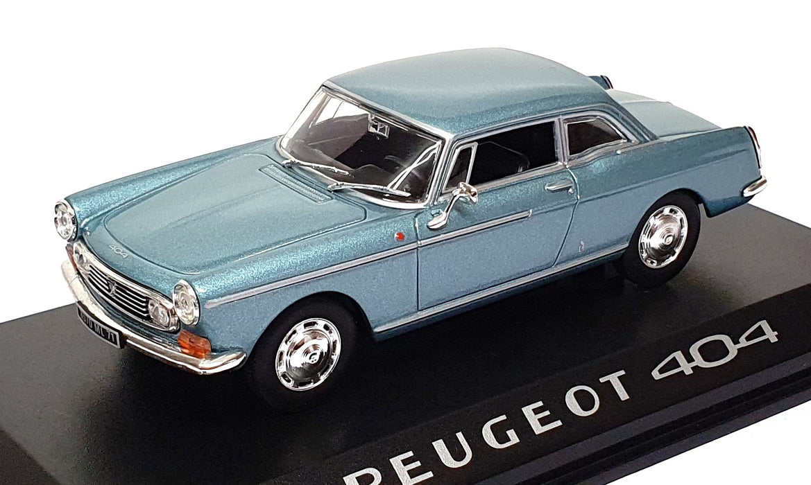 Norev 1/43 Scale Diecast 474434 - Peugeot 404 Coupe - Met. Lt. Blue