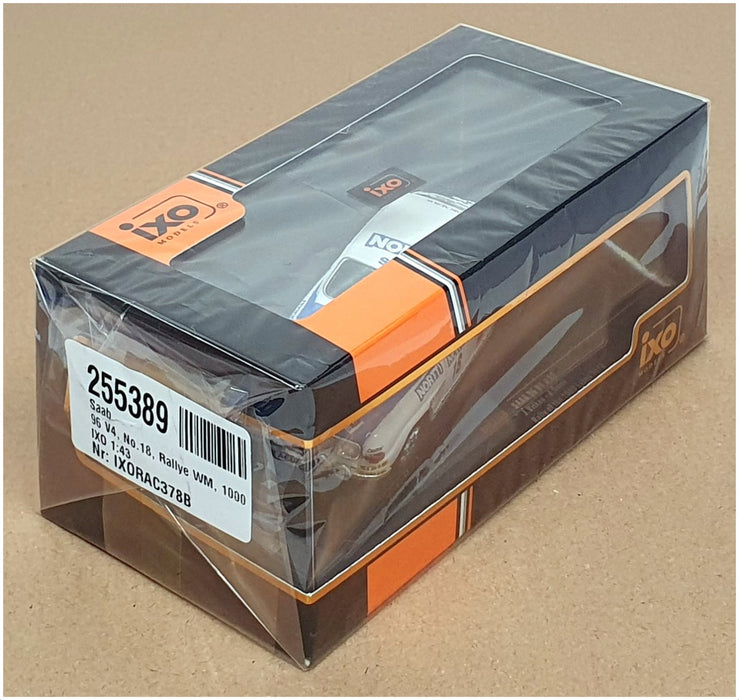 Ixo 1/43 Scale RAC378B - Saab 96 V4 1000 Lakes Rally 1976 #18 Vikas/Soini