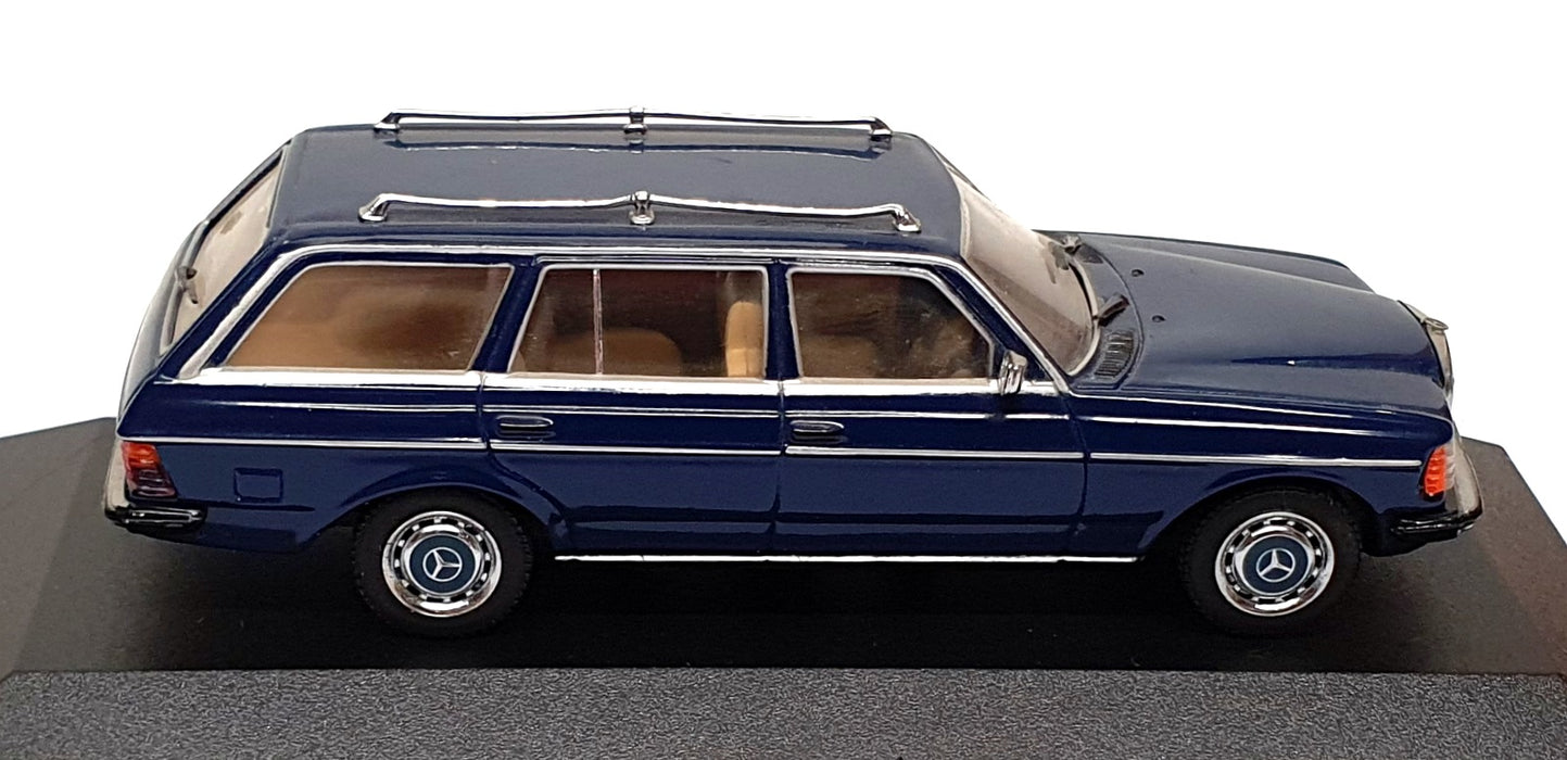 Minichamps 1/43 Scale B6 604 0083 - Mercedes Benz W123 Stn. Wagon - Met. Blue