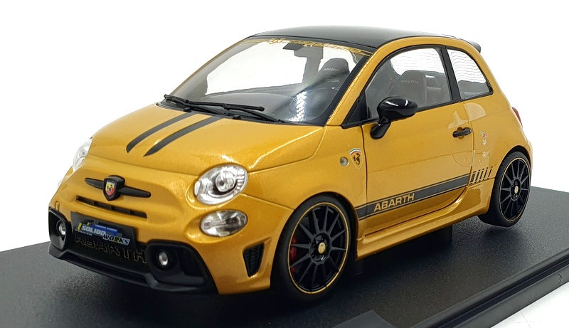 Solido 1/18 Scale S1811306 - 2024 Fiat F595 Abarth - Met. Yellow