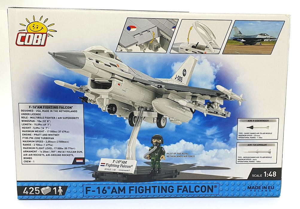 Cobi Bricks 1/48 Scale 5896 - F-16 AM Fighting Falcon Aircraft - Netherlands